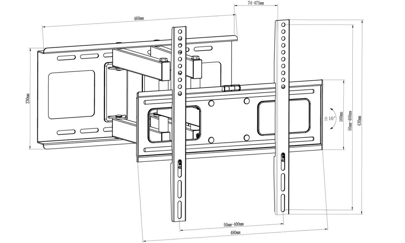 Wandhalterung für Fernseher ART AR-80