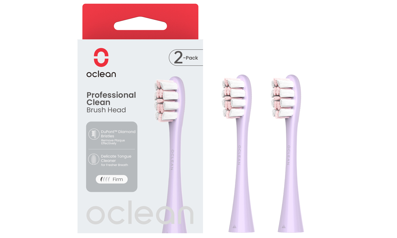 Oclean Aufsätze Professional Clean P1C10 lila 2 Stück