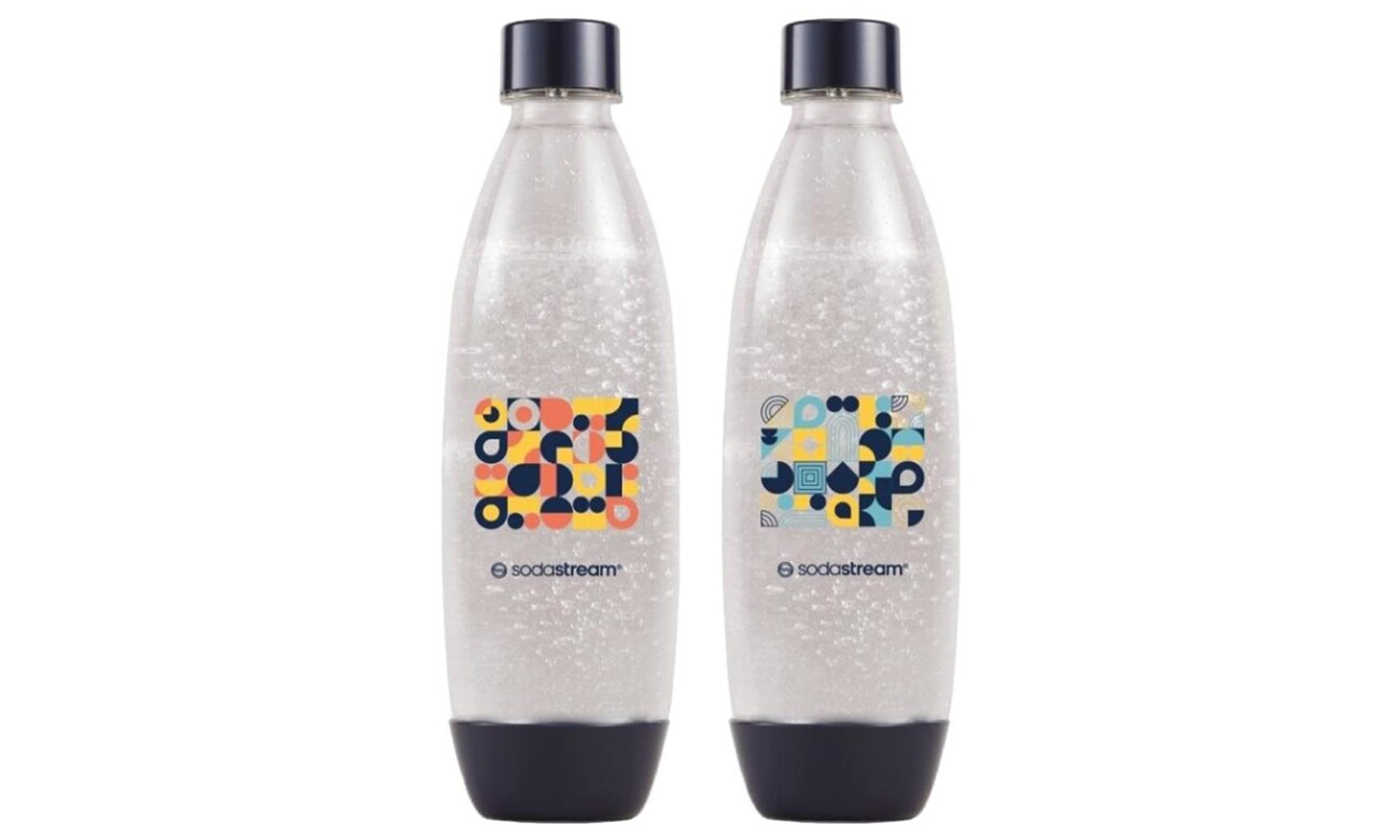 SodaStream Flasche 1L Fuse x2 Bubble Mosaic (Sonderedition)