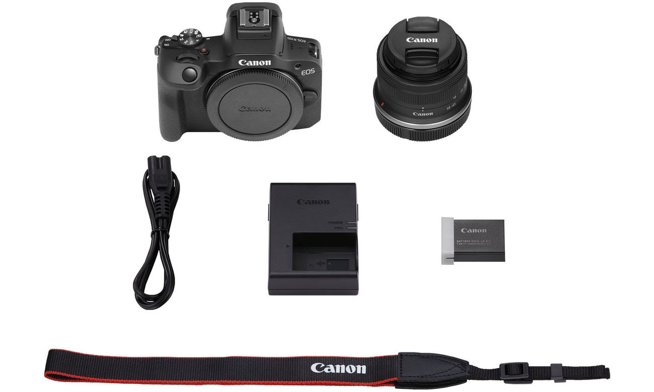 Spiegellose Kamera Canon EOS R100 + Objektiv RF-S 18-45mm F4.5-6.3 IS STM