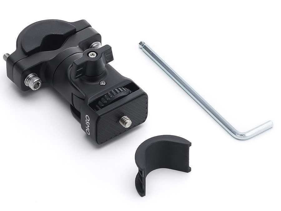 DJI Osmo Halterung für Motorräder Bild vor weißem Hintergrund