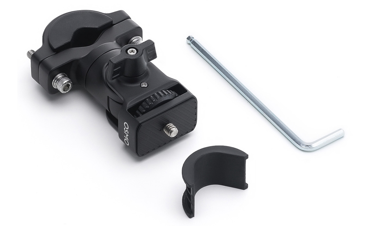 DJI Osmo Halterung für Motorräder Bild vor weißem Hintergrund