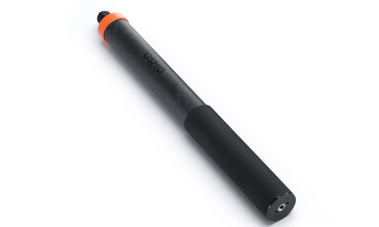 DJI Osmo Selfie-Stick aus Kohlefaser - 2,5 m auf weißem Hintergrund
