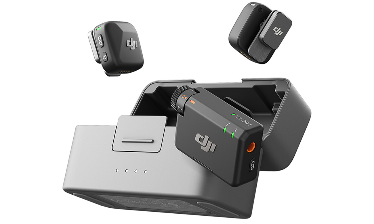 DJI	Mic Mini (2 TX + 1 RX) - kabelloses Mikrofon-System