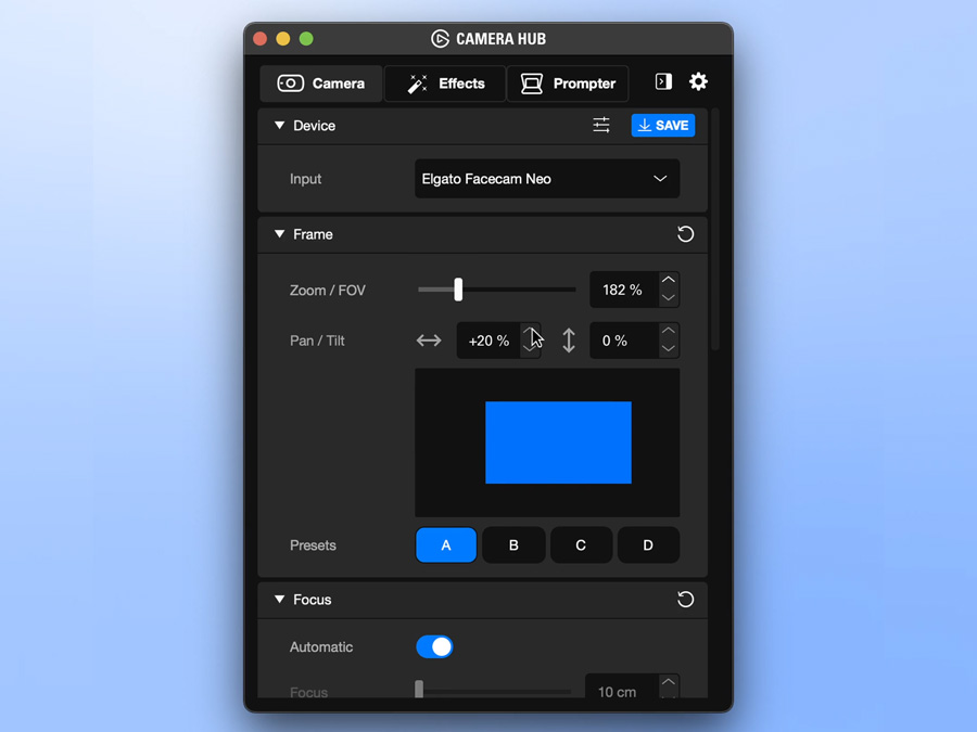 Kamera internetowa Elgato	Facecam Neo