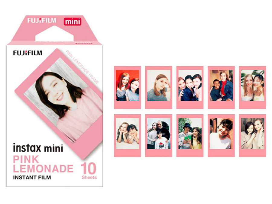 Werk für Fujifilm Instax Mini Pink Lemon 10 Stück