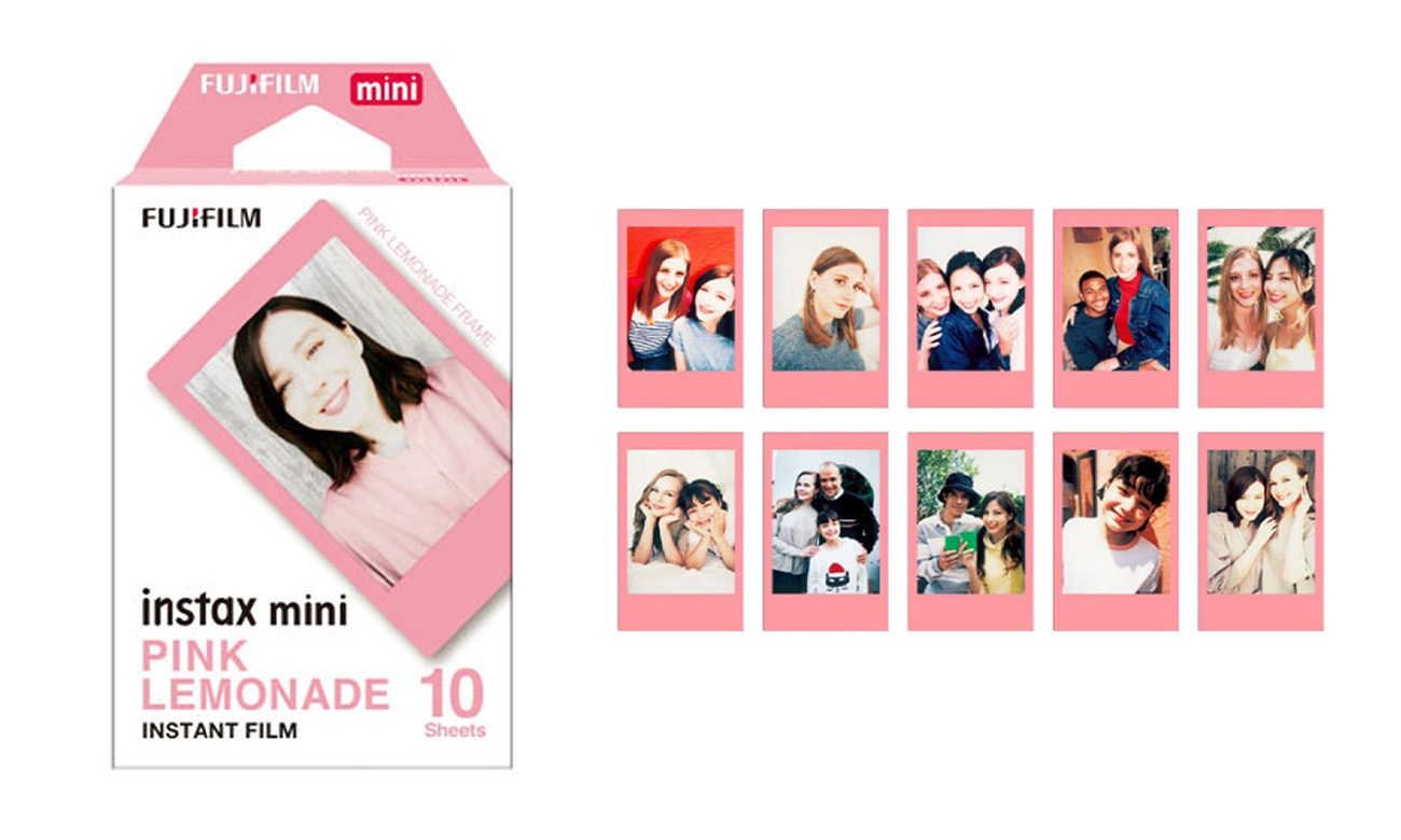 Werk für Fujifilm Instax Mini Pink Lemon 10 Stück