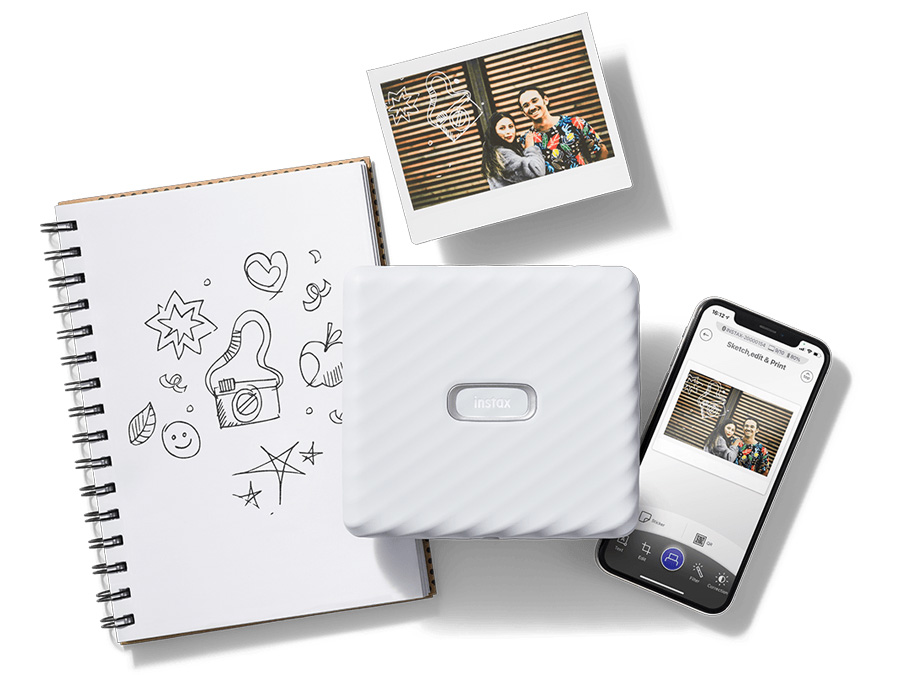 Fujifilm Instax Link Wide Fotodrucker weiß