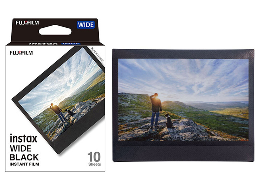 Werk für Fujifilm Instax Wide Schwarzrahmen 10 Stück
