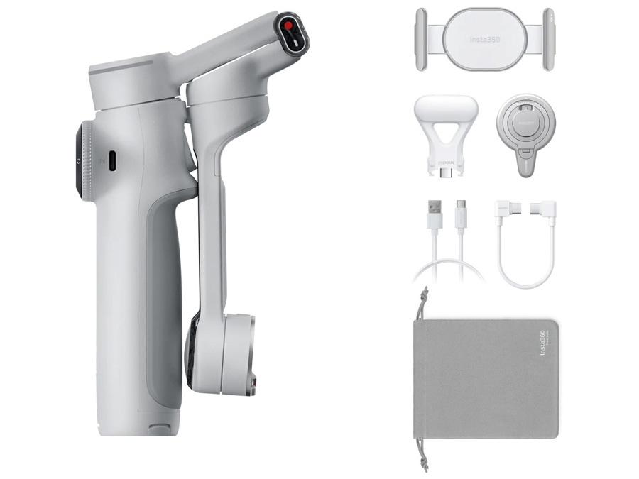 Gimbal Insta360	Flow 2 Pro Creator Bundle Grau Inhalt