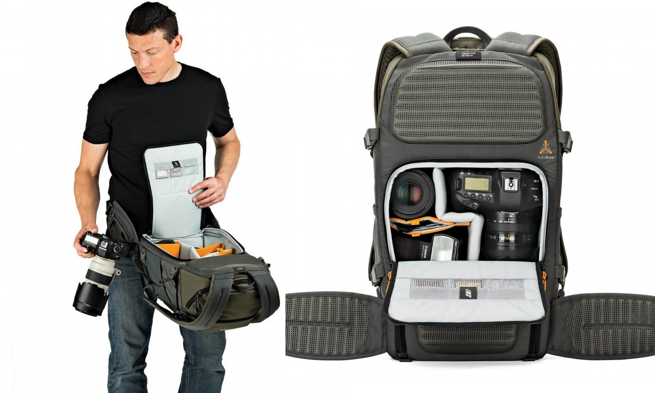 Rucksack für Kamera Lowepro Flipside Trek BP 450 AW Grau
