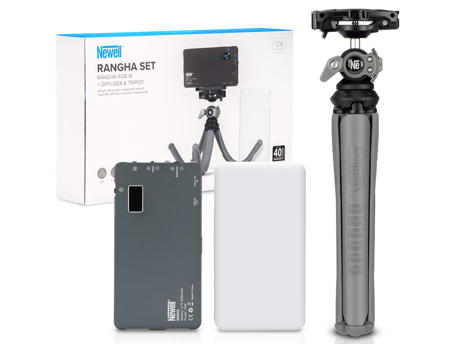 Zubehörset Newell Rangha Set - LED RGB-W Rangha Lampe mit Diffusor und Stativ