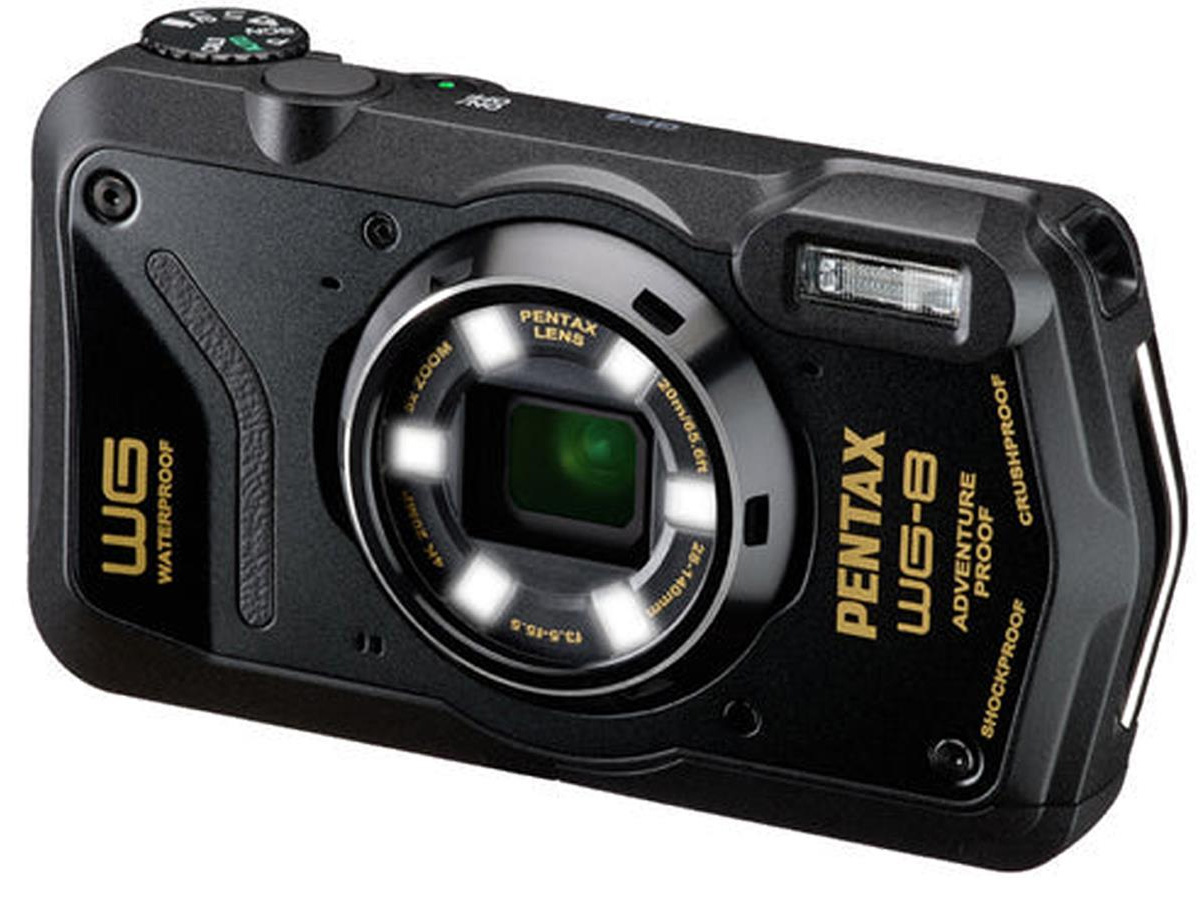 Wasserdichte Kompaktkamera Pentax WG-8 schwarz