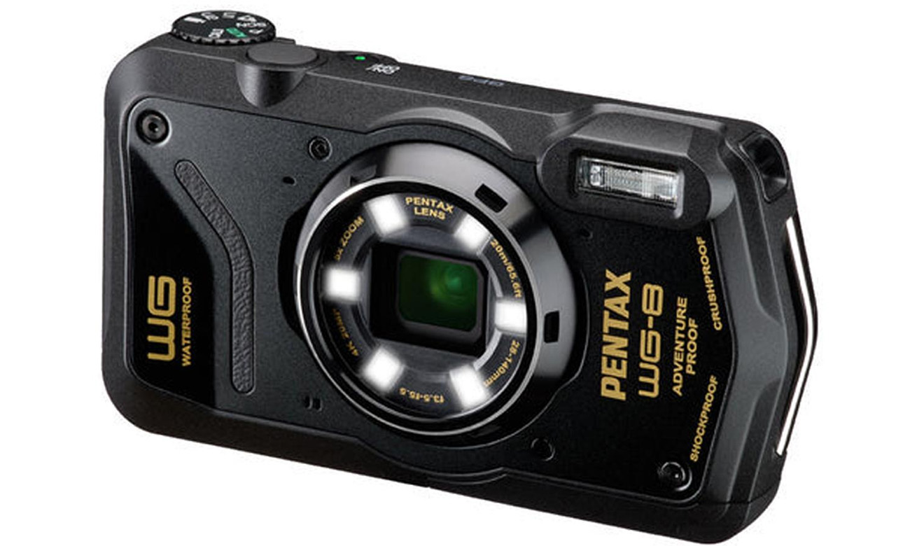 Wasserdichte Kompaktkamera Pentax WG-8 schwarz