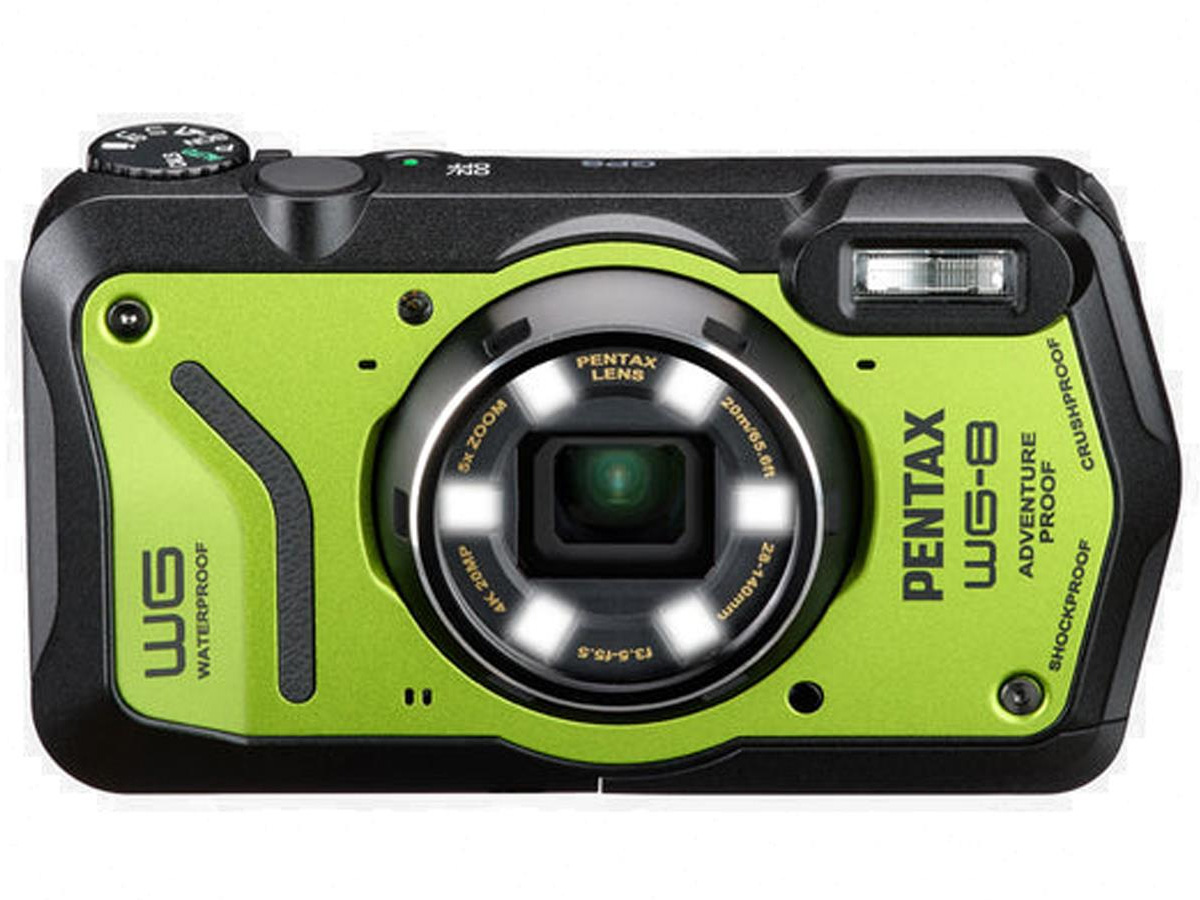 Wasserdichte Kompaktkamera Pentax WG-8 grün