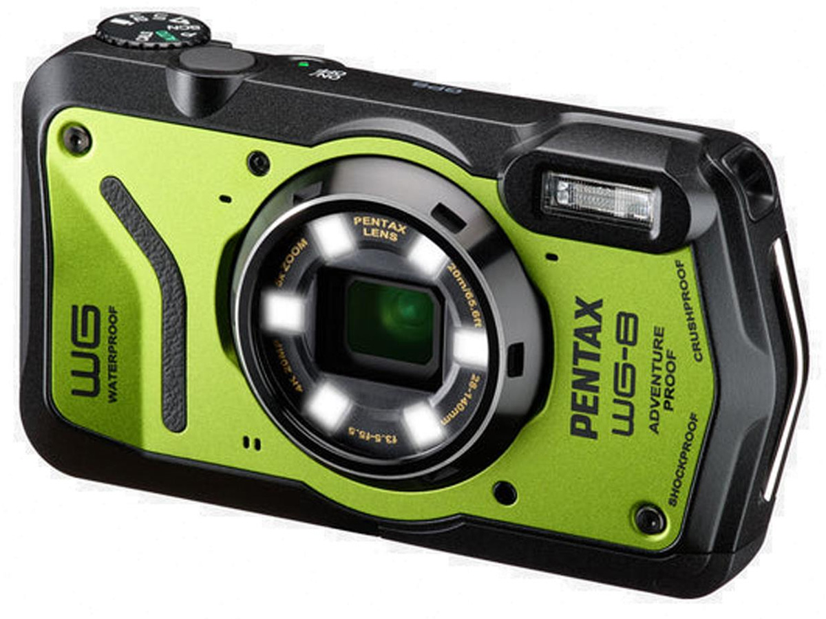 Wasserdichte Kompaktkamera Pentax WG-8 grün