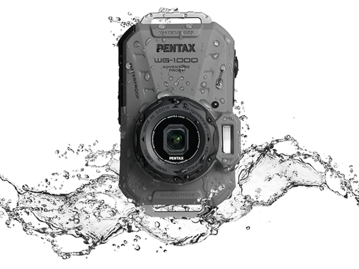 Wasserdichte Digitalkamera Pentax WG-1000 grau