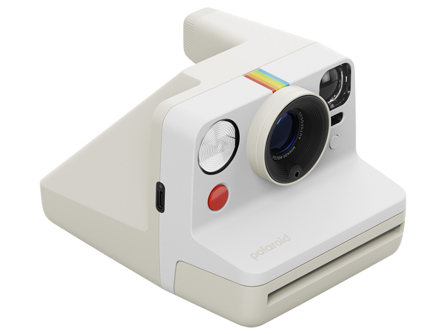 Auslöserkamera Polaroid Now Gen 3 weiß + Filme (8 Bilder)