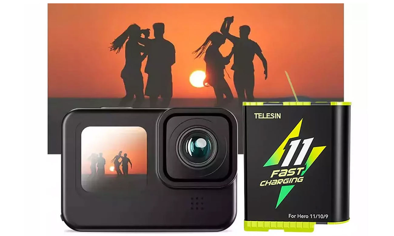 Akkumulator (Schnellladung) Telesin für GoPro 9/10/11 GP-FCB-B11