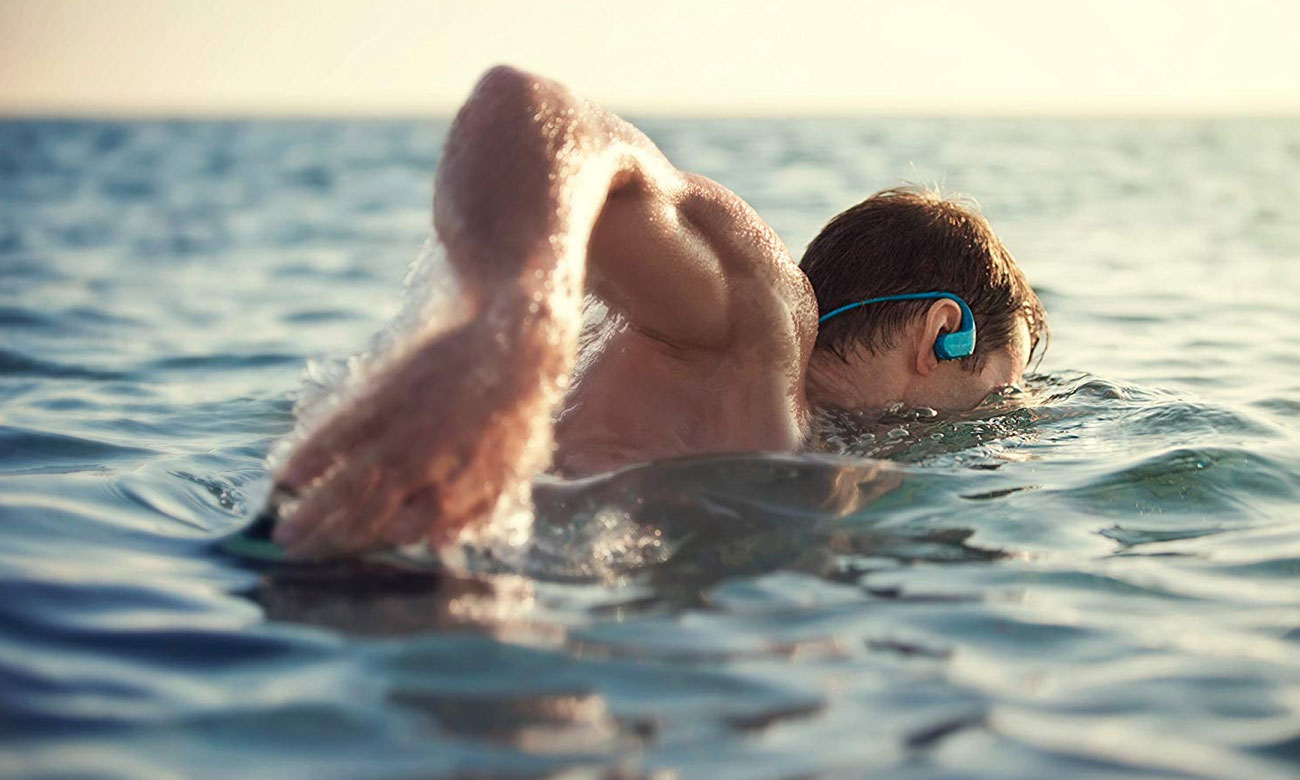 Wodoodporne słuchawki z odtwarzaczem Sony Walkman NW-WS413