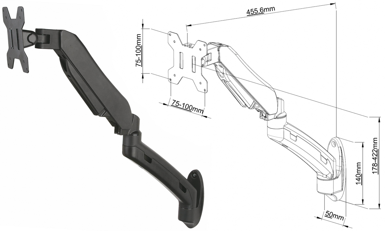 ART L-12GW mocowanie VESA