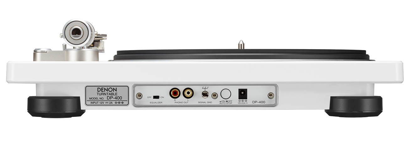 Hi-Fi Plattenspieler Denon DP-400 Weiß mit Phono-Equalizer