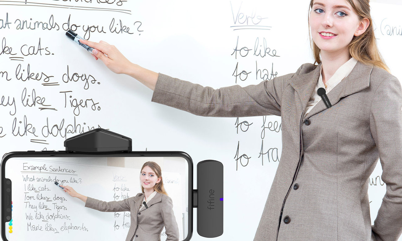 M6 lavalier microphone wireless 2.4GHZ