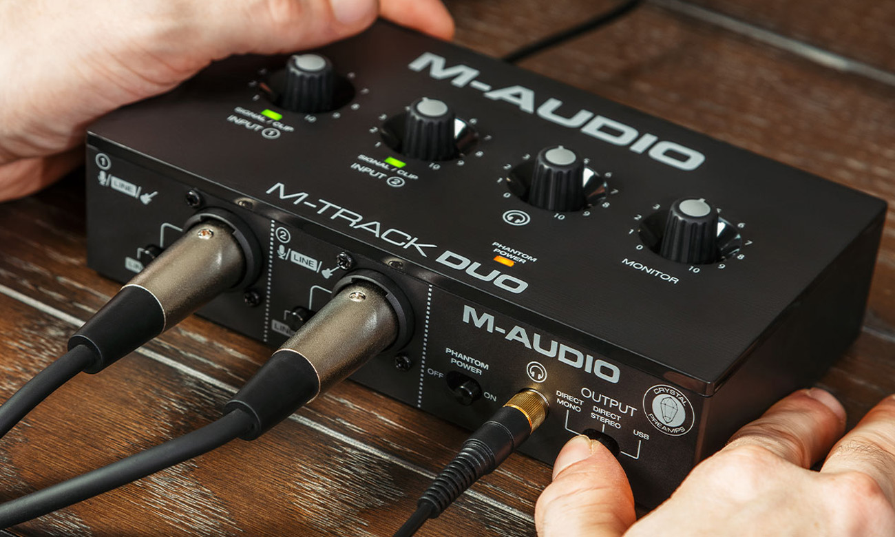 M-Audio M-Track DUO brak opóźnień