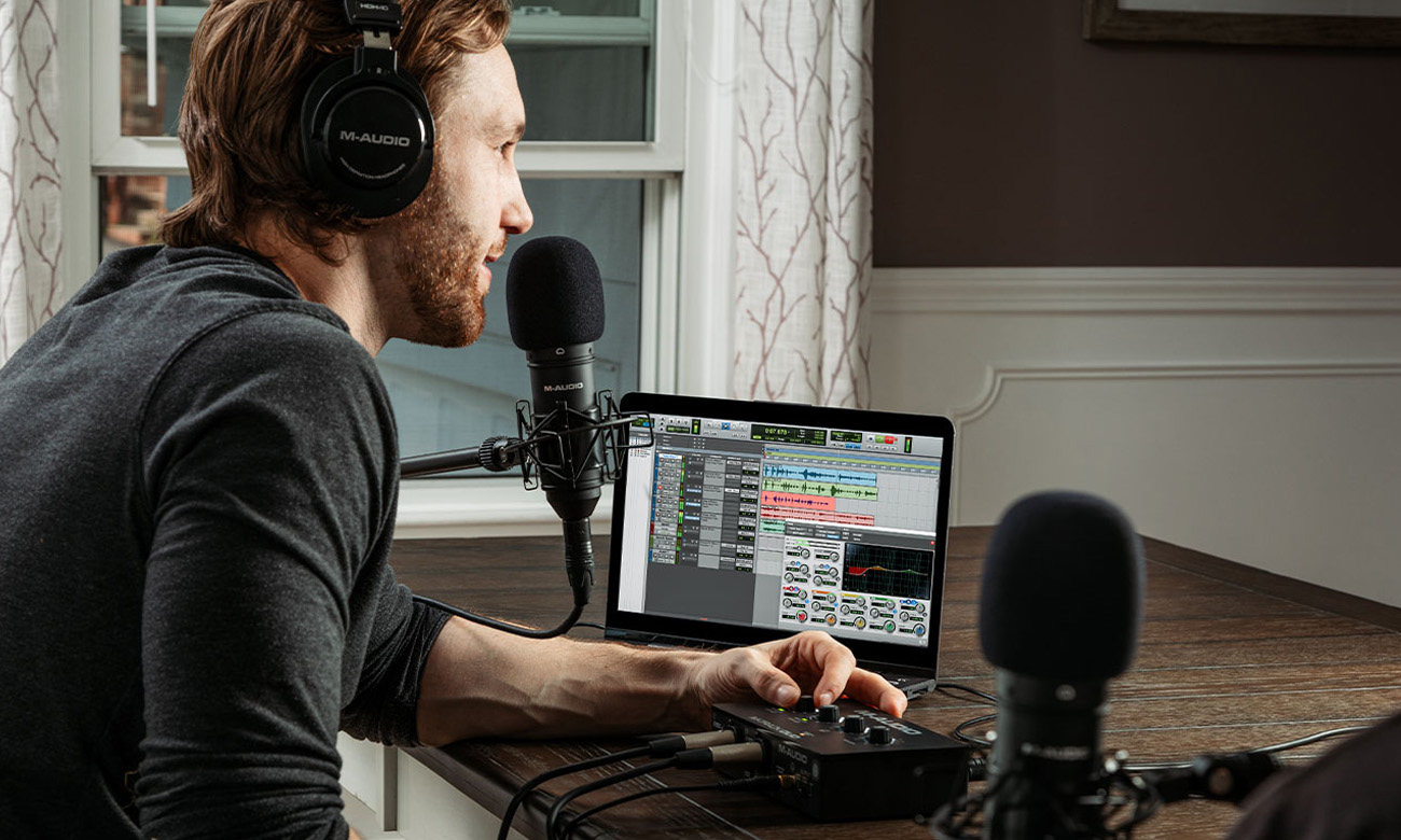 M-AUDIO M-Track DUO przedwzmacniacze Crystal