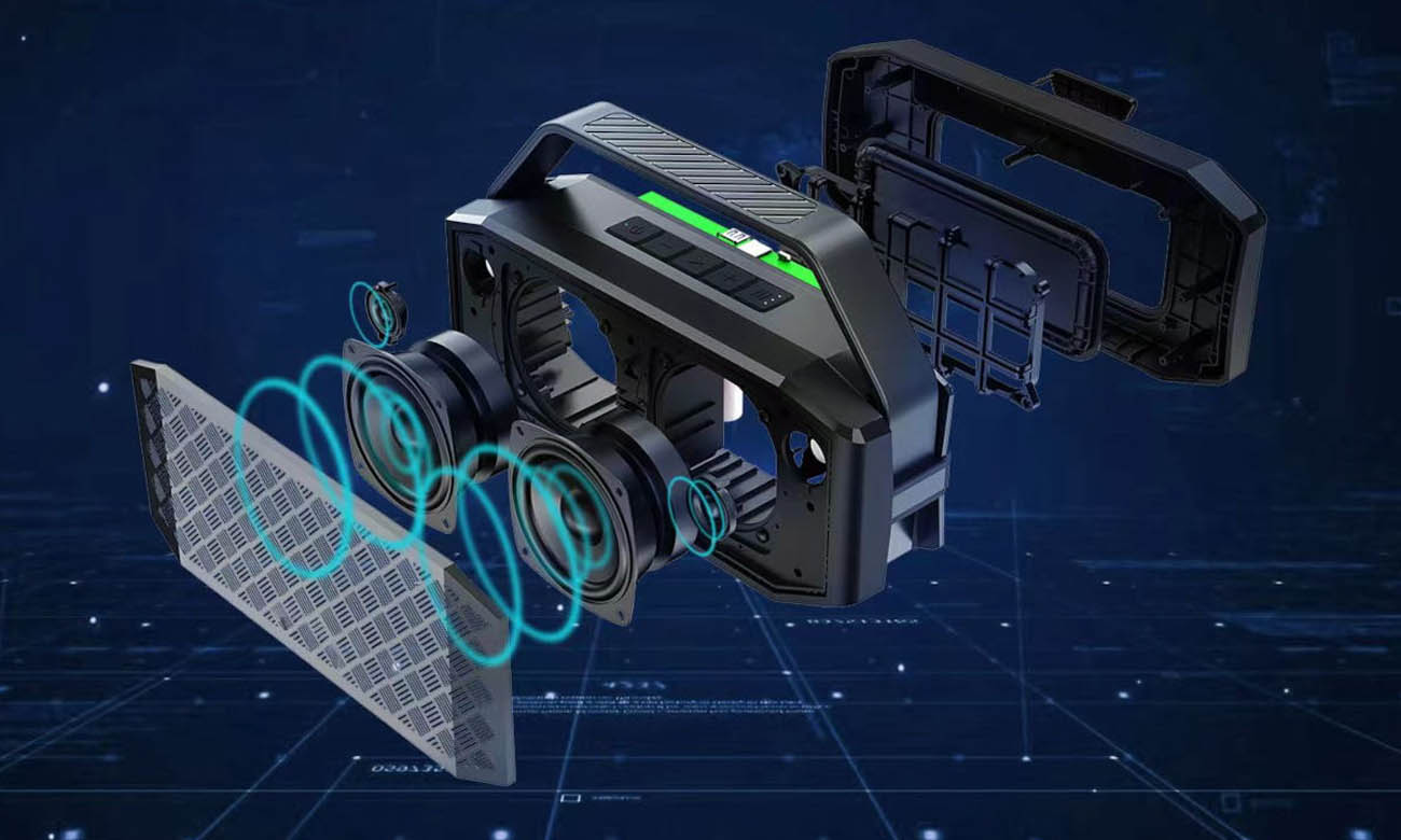 Mozos Xtreme Outdoor tragbarer Lautsprecher