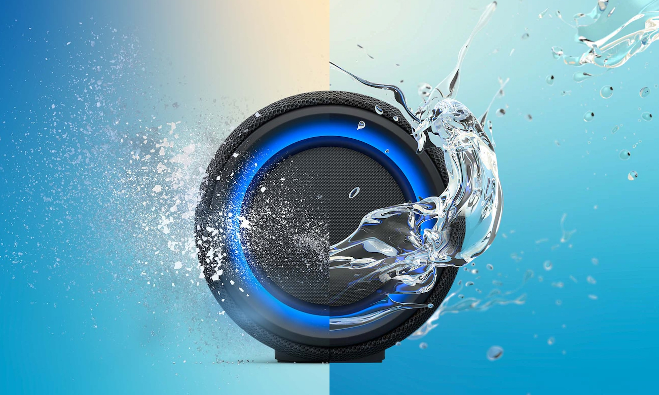 Wytrzymała konstrukcja z certyfikatem IP67 w Sony SRS-XG300