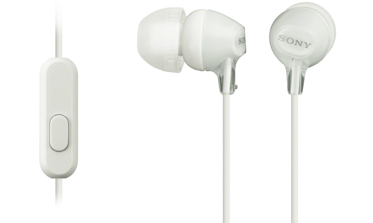 Słuchawki nauszne Sony MDR-EX15APW białe
