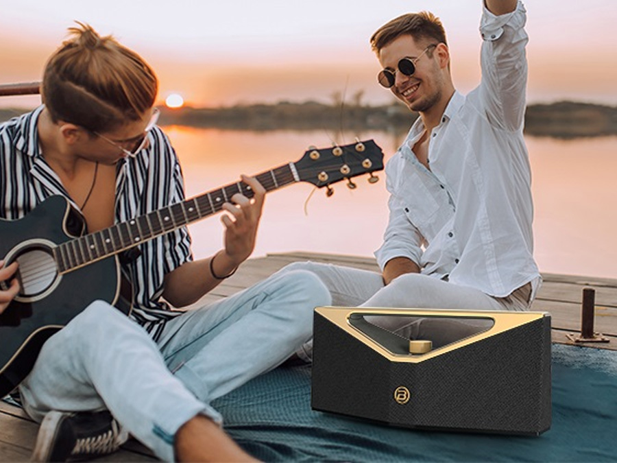 Tragbarer Lautsprecher Bugani Brief Pro Blue Orange