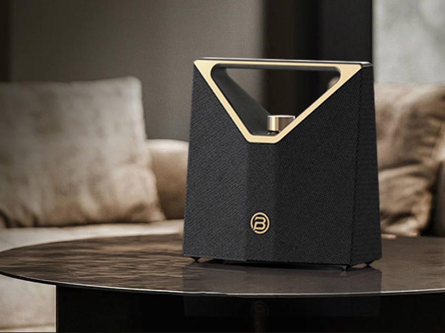 Tragbarer Lautsprecher Bugani Brief Plus Champagne