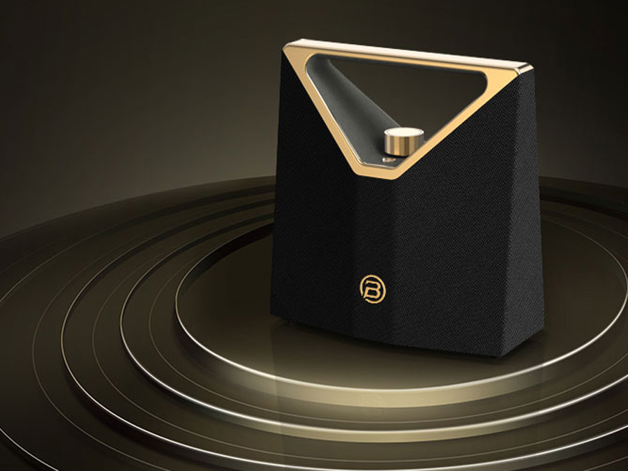 Tragbarer Lautsprecher Bugani Brief Plus Champagne