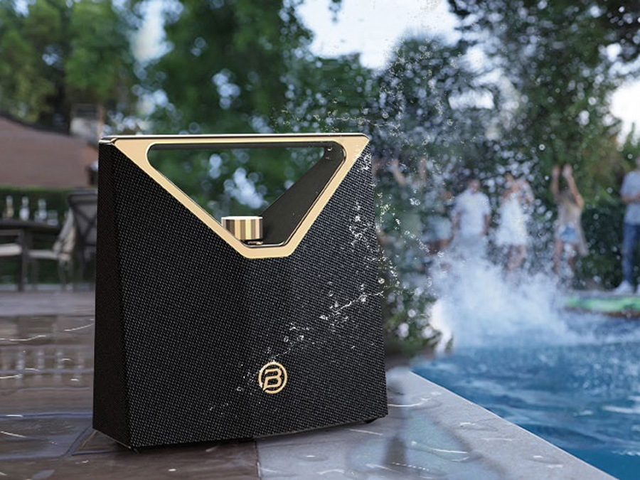 Tragbarer Lautsprecher Bugani Brief Plus Champagne