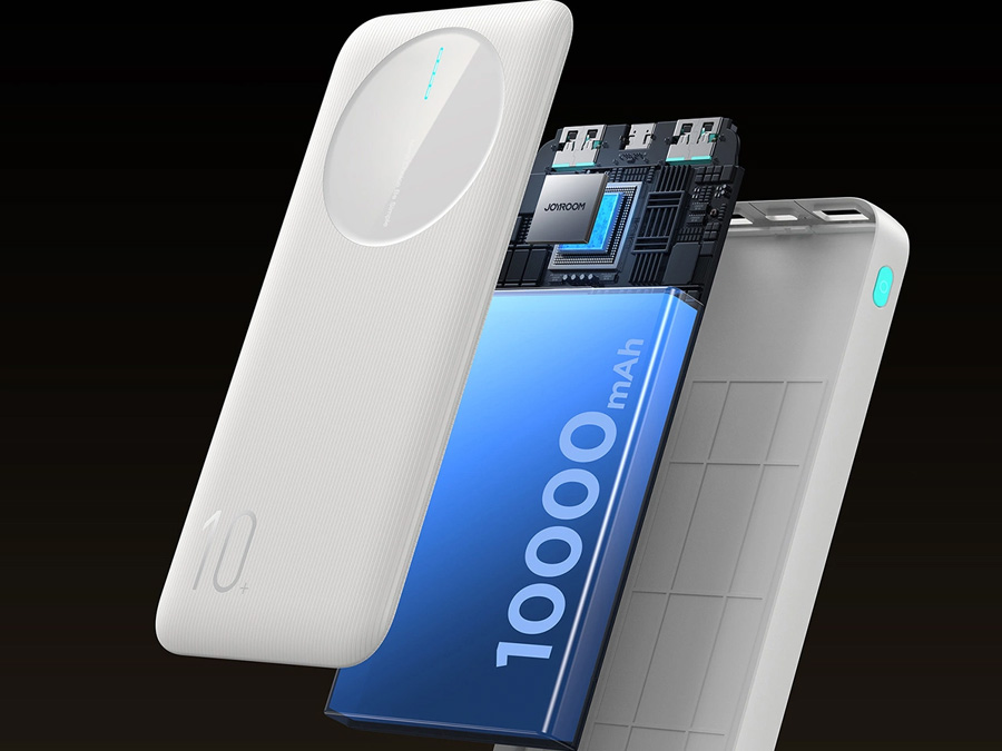 Powerbank Joyroom JR-PBF12 10000mAh 2.4A 2x USB-A 1x USB-C - schwarz