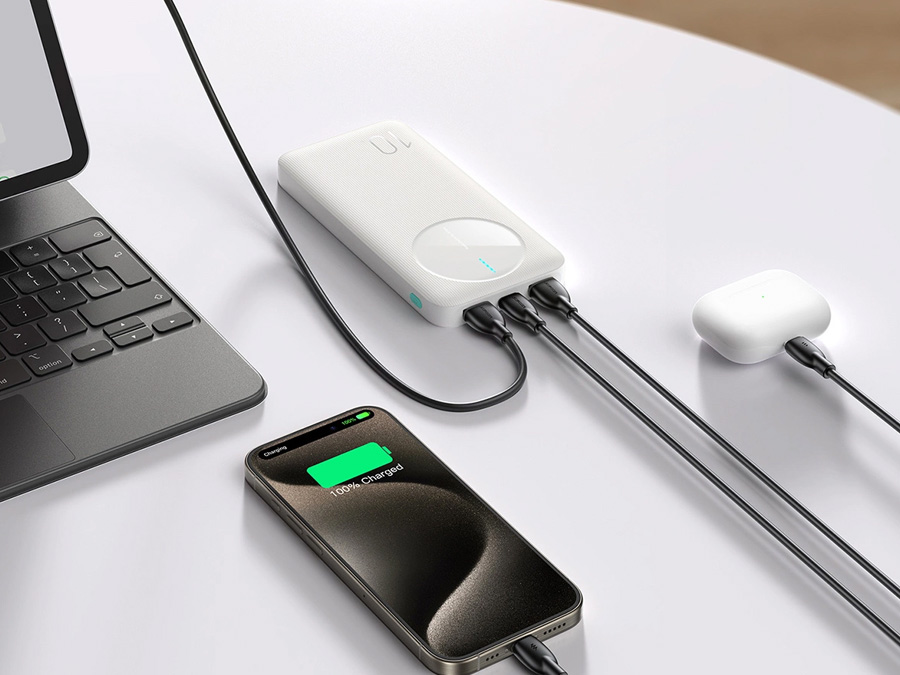 Powerbank Joyroom JR-PBF12 10000mAh 2.4A 2x USB-A 1x USB-C - schwarz