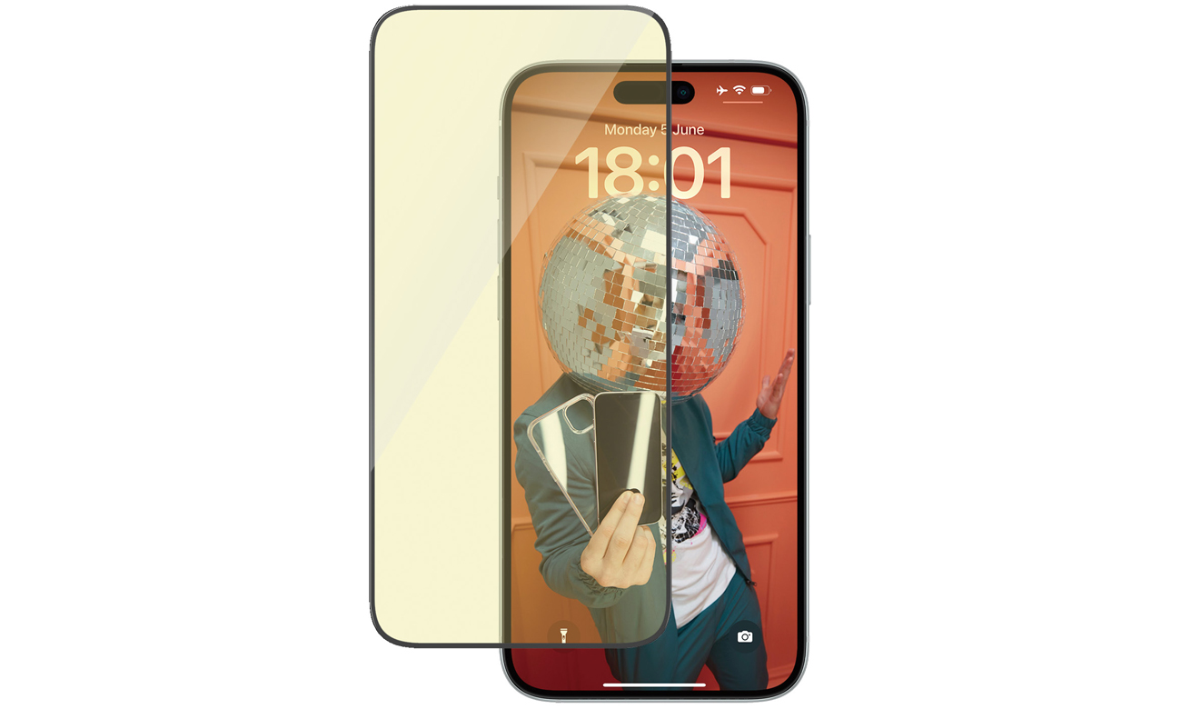 PanzerGlass Ultra-Wide Fit (EyeCare Protection) für iPhone 15 Plus