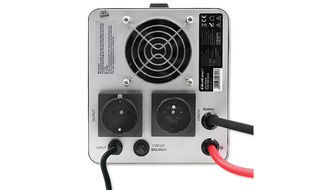 Zasilacz awaryjny  Qoltec Pure Sine Wave UPS  1000VA | 700W 