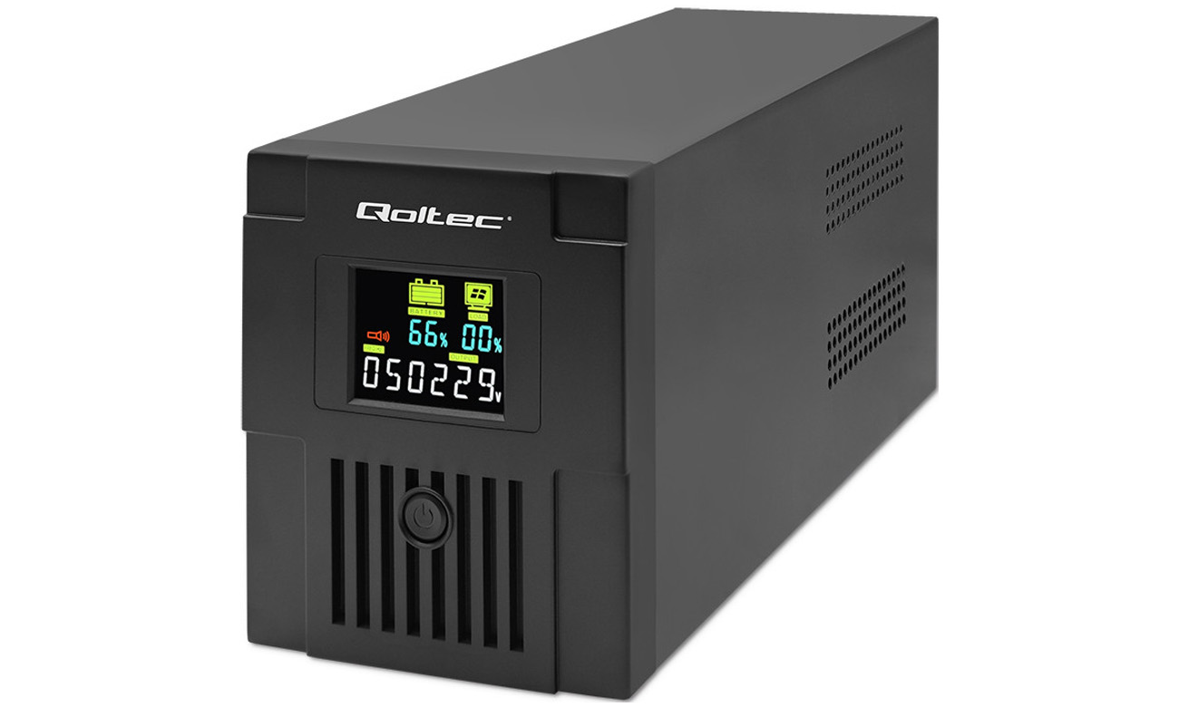 Qoltec USV Line Interactive Monolith 1200 W LCD USB