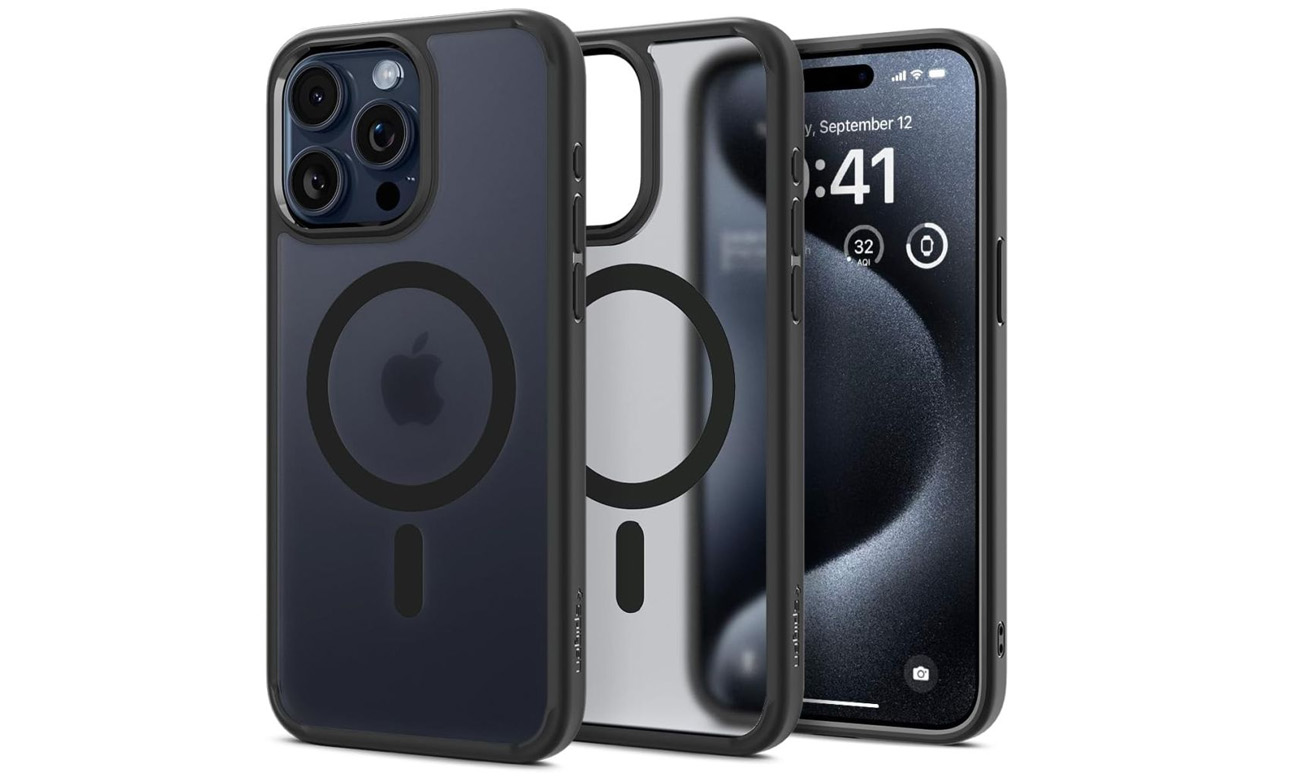 Etui Spigen Ultra Hybrid Mag Magsafe für iPhone Pro Max Frost Black