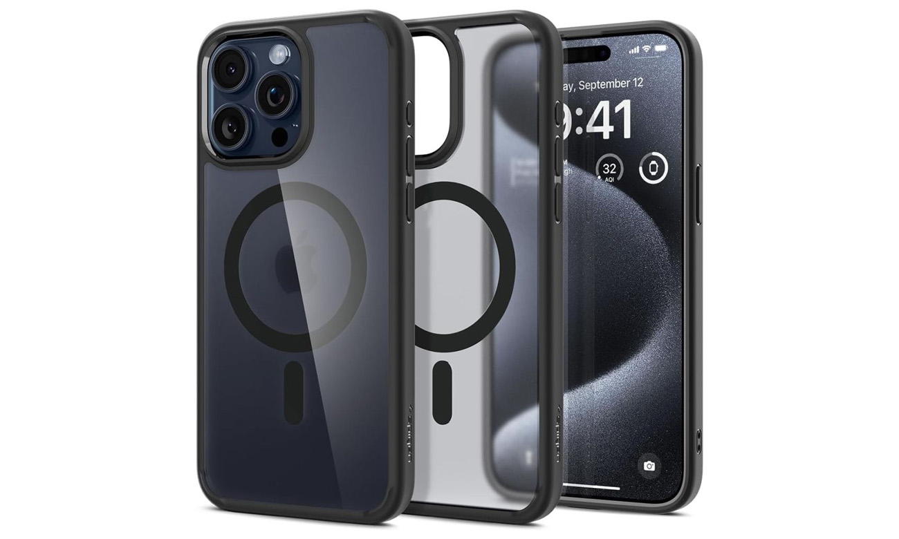 Etui Spigen Ultra Hybrid Mag Magsafe für iPhone Pro Frost Black