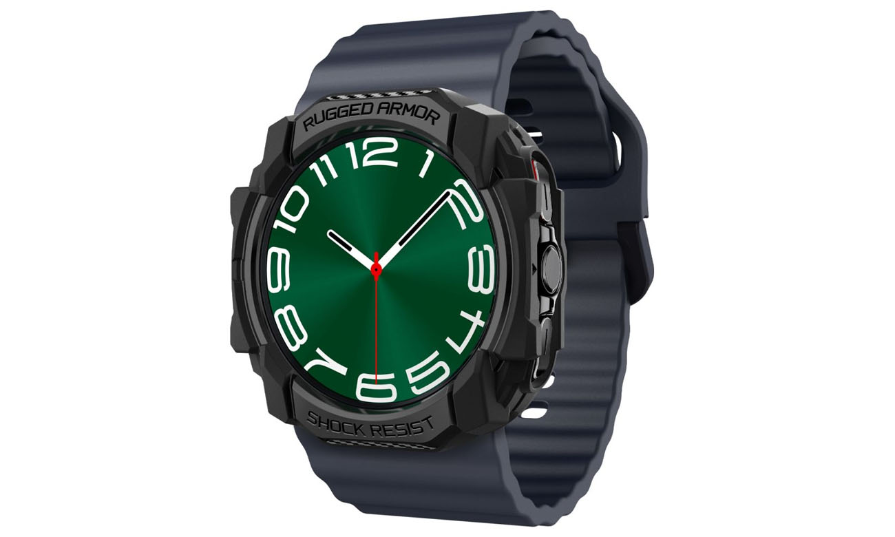 Spigen	Rugged Armor für Galaxy Watch Ultra (47 mm) Schwarz