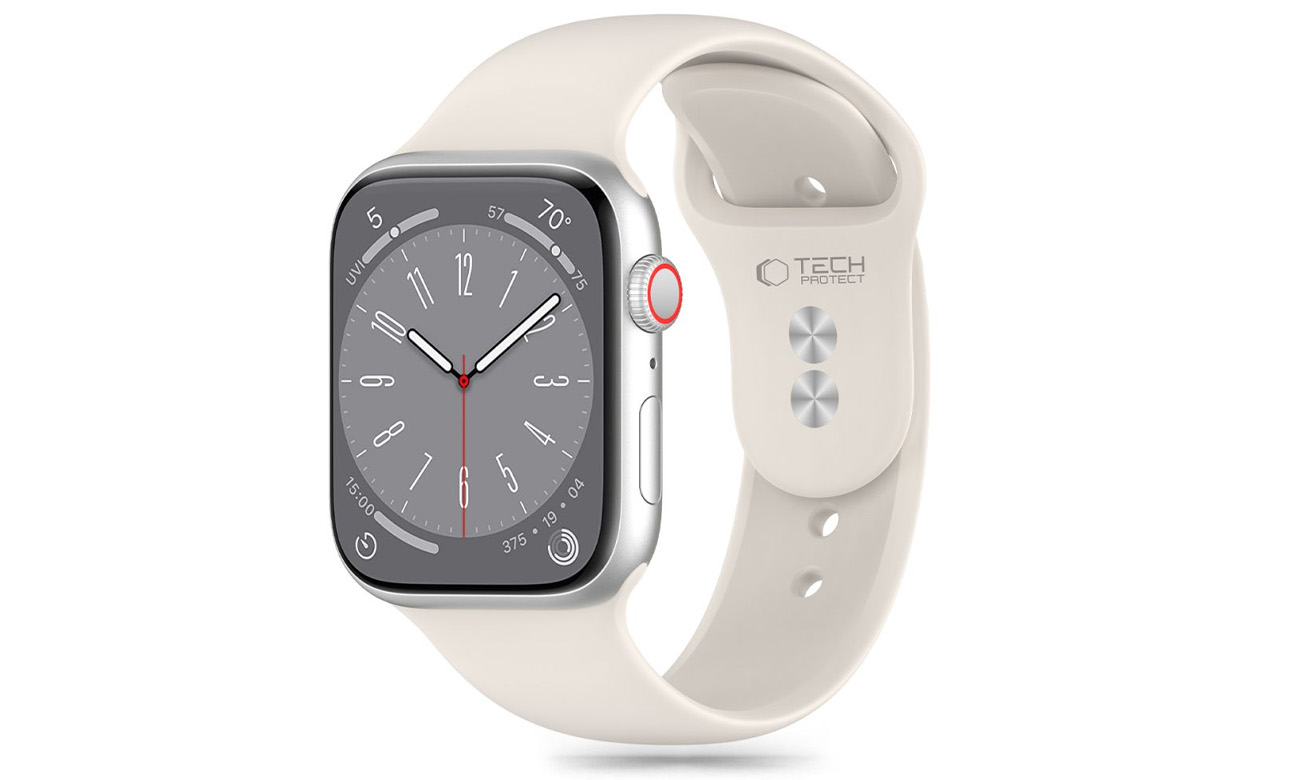 Tech-Protect pasek Silicone do Apple Watch 40/41/42 mm Starlight