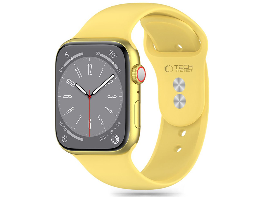 Tech-Protect Silikonarmband für Apple Watch 40/41/42 mm Canary Yellow