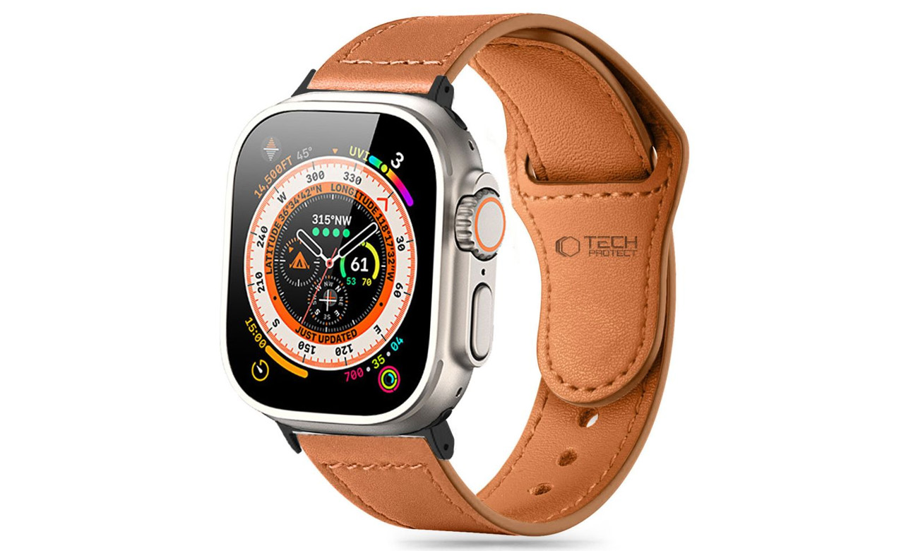 Tech-Protect pasek Naturalfit do Apple Watch 40/41/42 mm Brown