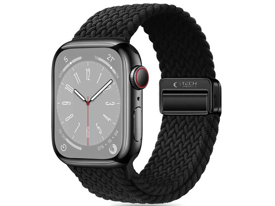 Tech-Protect Nylonmag Armband für Apple Watch 40/41/42 mm Schwarz