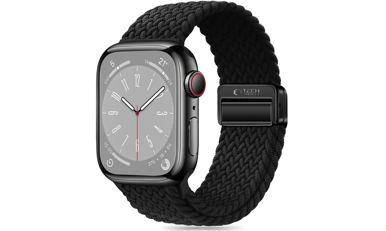 Tech-Protect Nylonmag Armband für Apple Watch 40/41/42 mm Schwarz