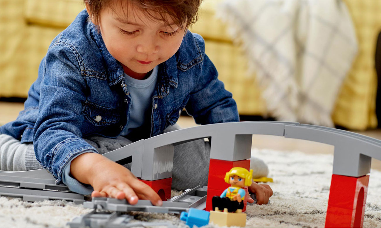 LEGO DUPLO 10872 Eisenbahnbrücke und Schienen